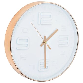 Wandklok koper-look 30 cm 3