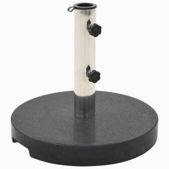 Parasolvoet rond 20 kg graniet zwart 1