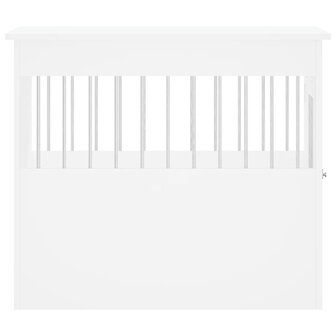 Hondenbench 55x80x68 cm bewerkt hout wit 8