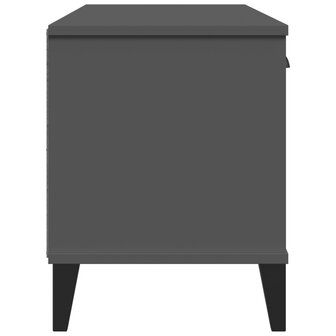 Schoenenbank VIKEN 106x35x45 cm bewerkt hout antracietgrijs 6