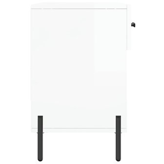 Schoenenbank 102x35x55 cm bewerkt hout hoogglans wit 7