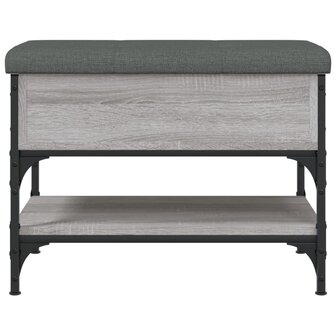 Schoenenbank 62x42x45 cm bewerkt hout grijs sonoma eikenkleurig 6
