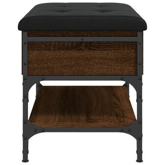 Schoenenbank 62x42x45 cm bewerkt hout bruin eikenkleur 7
