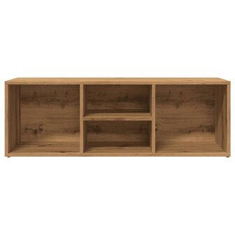 Schoenenopbergbank 105x35x35 cm bewerkt hout artisanaal eiken 4