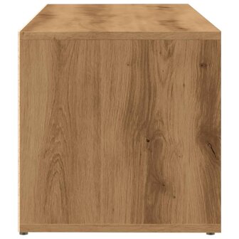 Schoenenopbergbank 105x35x35 cm bewerkt hout artisanaal eiken 5