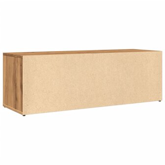 Schoenenopbergbank 105x35x35 cm bewerkt hout artisanaal eiken 6