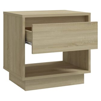Nachtkastje 45x34x44 cm bewerkt hout sonoma eikenkleurig 5