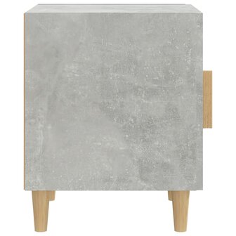 Nachtkastje bewerkt hout betongrijs 4