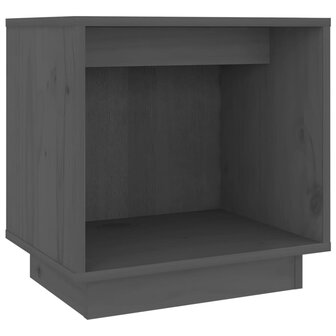 Nachtkastje 40x30x40 cm massief grenenhout grijs 2