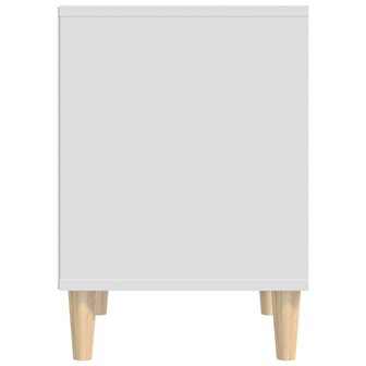 Nachtkastje 40x35x50 cm bewerkt hout wit 6
