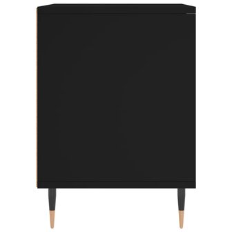 Nachtkastje 40x35x50 cm bewerkt hout zwart 5
