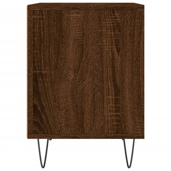 Nachtkastje 40x35x50 cm bewerkt hout bruin eikenkleur 5