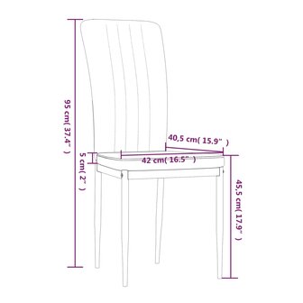 Eetkamerstoelen 2 st fluweel donkergrijs 9