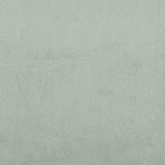 Schommelstoel met voetenbank fluweel lichtgrijs 9