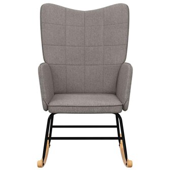 Schommelstoel stof taupe 3