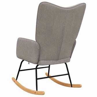 Schommelstoel stof taupe 5