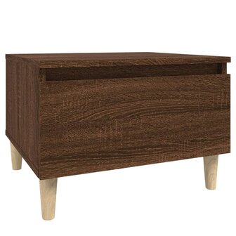 Bijzettafel 50x46x35 cm bewerkt hout bruin eikenkleur 2