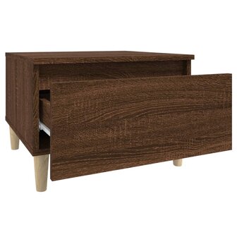 Bijzettafel 50x46x35 cm bewerkt hout bruin eikenkleur 7