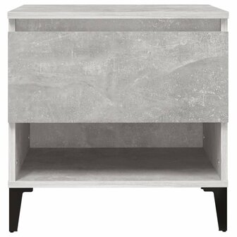 Bijzettafel 50x46x50 cm bewerkt hout betongrijs 6