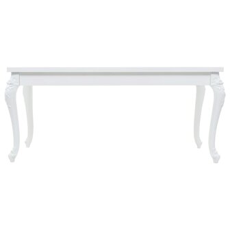 Eettafel 179x89x81 cm hoogglans wit 3