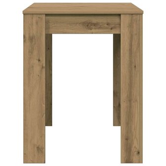 Eettafel 120x60x76 cm bewerkt hout artisanaal eikenkleur 6