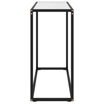 Wandtafel 80x35x75 cm gehard glas wit 3