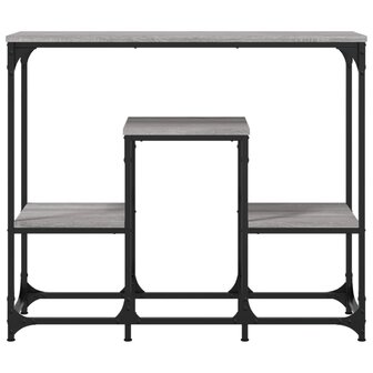 Wandtafel 89,5x28x76 cm bewerkt hout grijs sonoma eikenkleurig 4