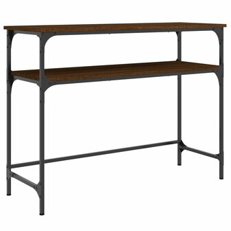 Wandtafel 100x35,5x75 cm bewerkt hout bruin eikenkleur 2