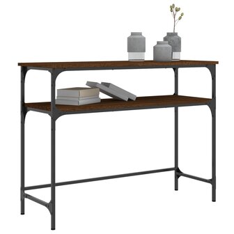 Wandtafel 100x35,5x75 cm bewerkt hout bruin eikenkleur 3