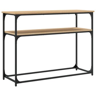 Wandtafel 100x35,5x75 cm bewerkt hout sonoma eikenkleurig 6