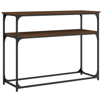 Wandtafel 100x35,5x75 cm bewerkt hout bruin eikenkleur 2
