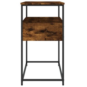 Wandtafel 75x40x75 cm bewerkt hout gerookt eikenkleurig 7