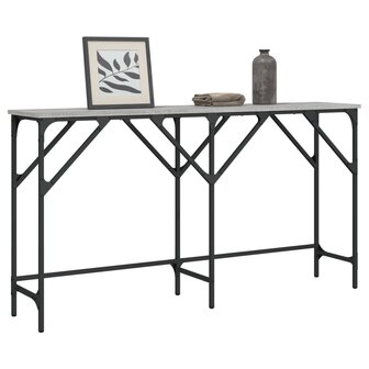 Wandtafel 140x29x75 cm bewerkt hout grijs sonoma eikenkleurig 1