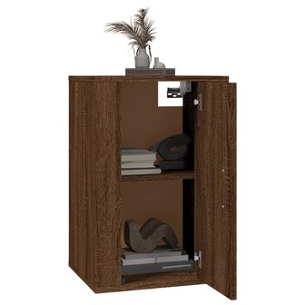 Tv-wandmeubel 40x34,5x60 cm bruin eikenkleur 3
