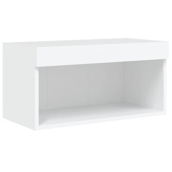Tv-meubel met LED-verlichting 60x30x30 cm wit 7
