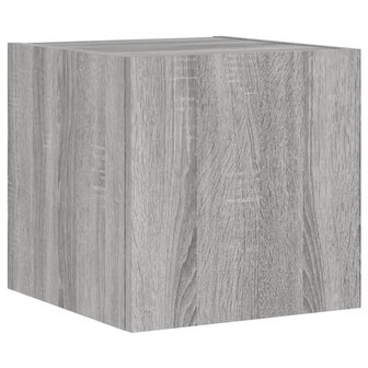 Tv-wandmeubel met LED-verlichting 30,5x35x30 cm grijs sonoma 3