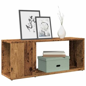 Tv-meubel 80x24x32cm bewerkt hout oud houtkleurig 1