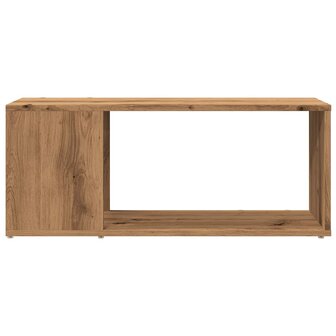 Tv-meubel 80x24x32cm bewerkt hout artisanaal eikenkleur 5