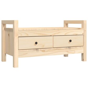 Halbankje 80x40x43 cm massief grenenhout 2