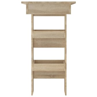 Bartafel wandgemonteerd 102x45x103,5 cm bewerkt hout eikenkleur 4