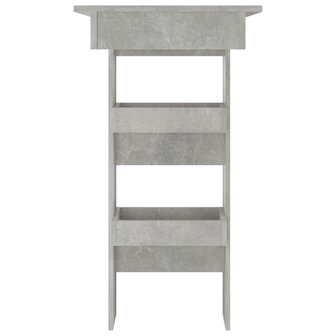 Bartafel wandgemonteerd 102x45x103,5 cm bewerkt hout grijs 4