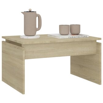 Salontafel 68x50x38 cm bewerkt hout sonoma eikenkleurig 4