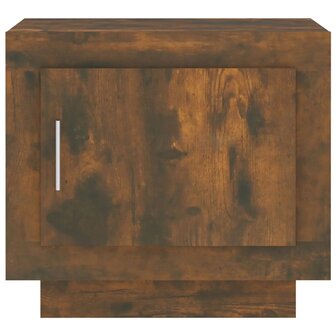 Salontafel 51x50x45 cm bewerkt hout gerookt eikenkleurig 3