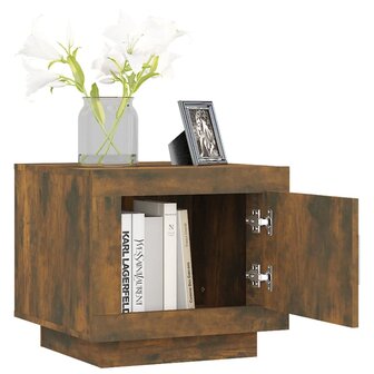 Salontafel 51x50x45 cm bewerkt hout gerookt eikenkleurig 8