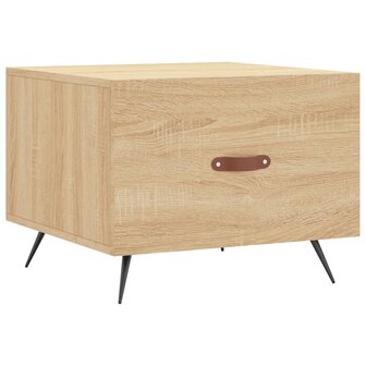 Salontafel 50x50x35 cm bewerkt hout sonoma eikenkleurig 2
