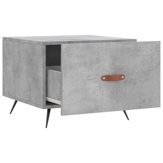Salontafel 50x50x40 cm bewerkt hout betongrijs 6