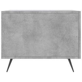 Salontafel 50x50x40 cm bewerkt hout betongrijs 7