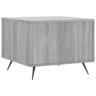 Salontafel 50x50x40 cm bewerkt hout grijs sonoma eiken 8