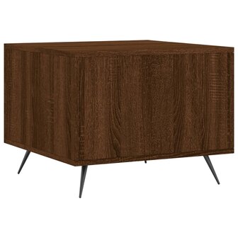 Salontafel 50x50x40 cm bewerkt hout bruin eikenkleur 8