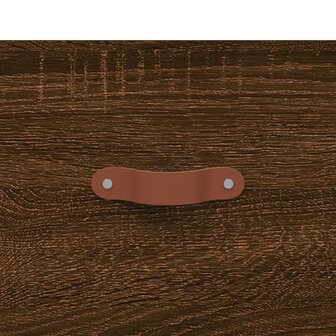 Salontafel 50x50x40 cm bewerkt hout bruin eikenkleur 9